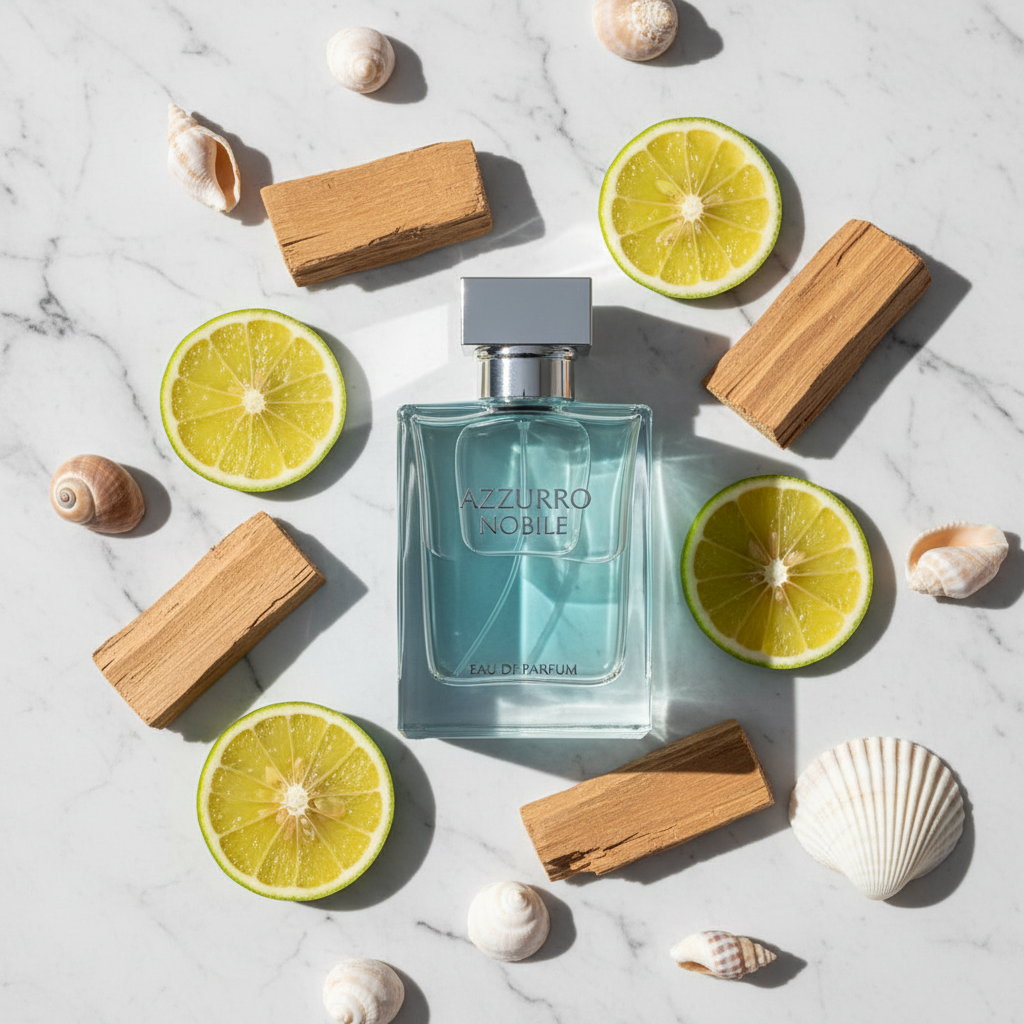 Azzurro Nobile Flat Lay