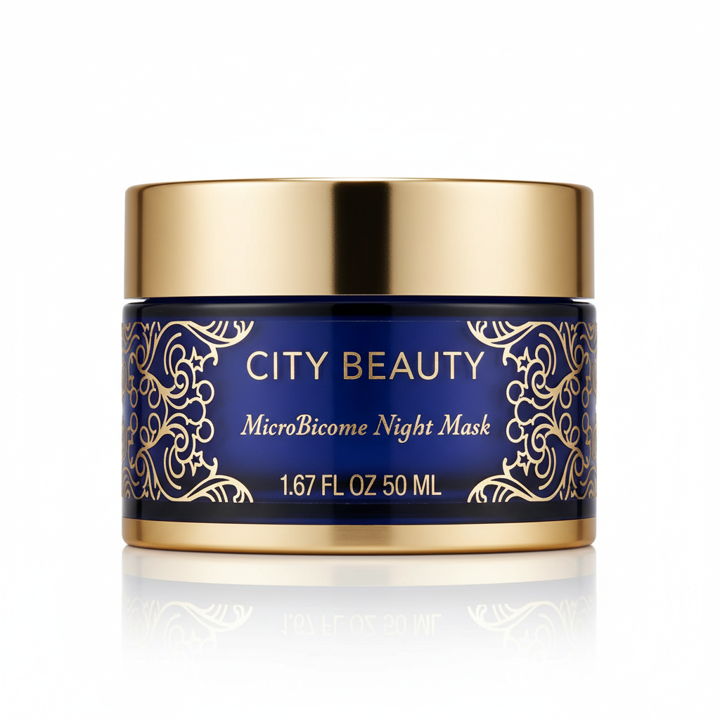 City Beauty MicroBiome Night Mask - Nourishing Overnight Face Mask - Prebiotic & Probiotic Formula - Combination Skin Type - 1.69 FL OZ / 50 ML