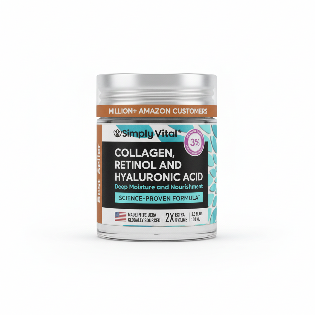Anti-Aging Face Moisturizer with Retinol, Collagen & Hyaluronic Acid